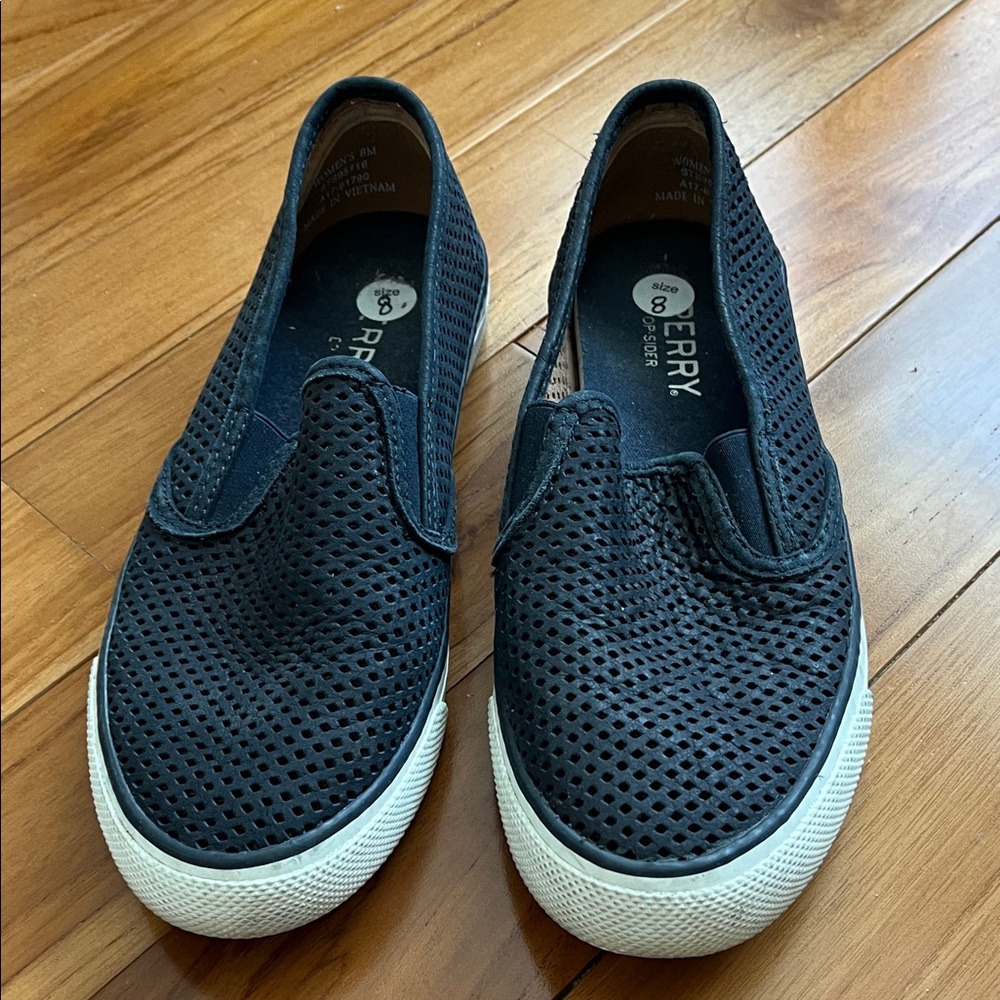 Black Slip-On Sneakers